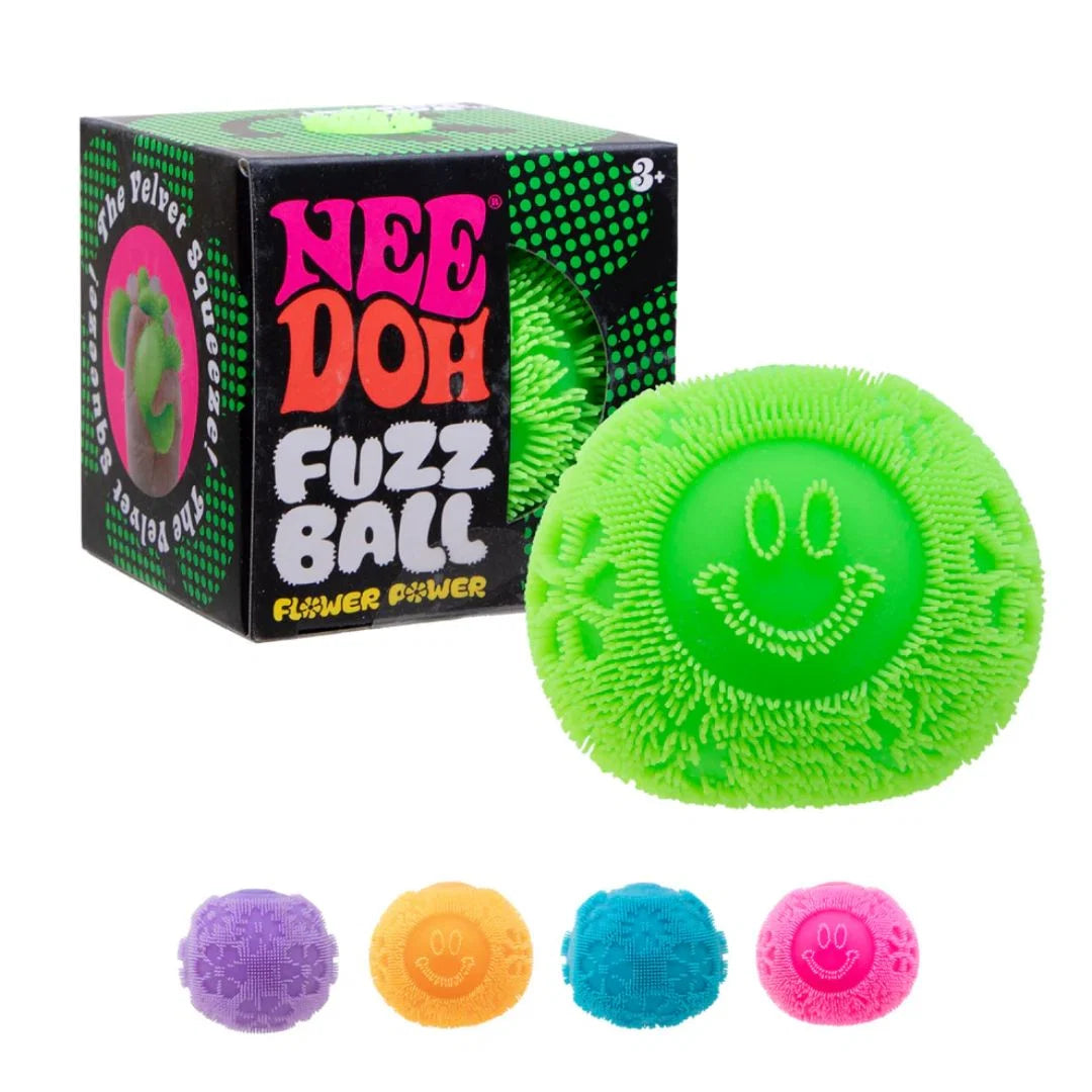 Needoh Fuzz Ball Flower Power Assorted