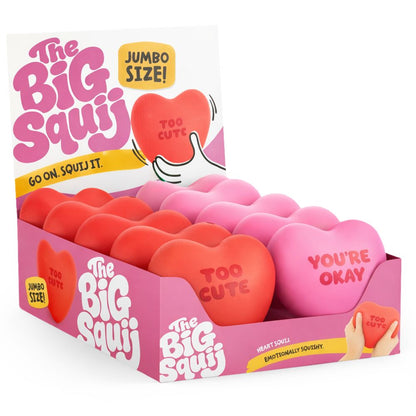 Jumbo Heart Squishy (The Big Squij) - Assorted